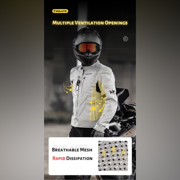 NWOT; SULAITE™ Racing Style Summer Motorcycle Jacket✨ - Picture 13 of 16